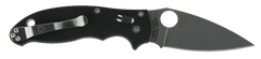 Spyderco C101GP2 Manix 2 3.37" CPM S30V Plain Edge Drop Point Black G10 Folding Knife — view 2