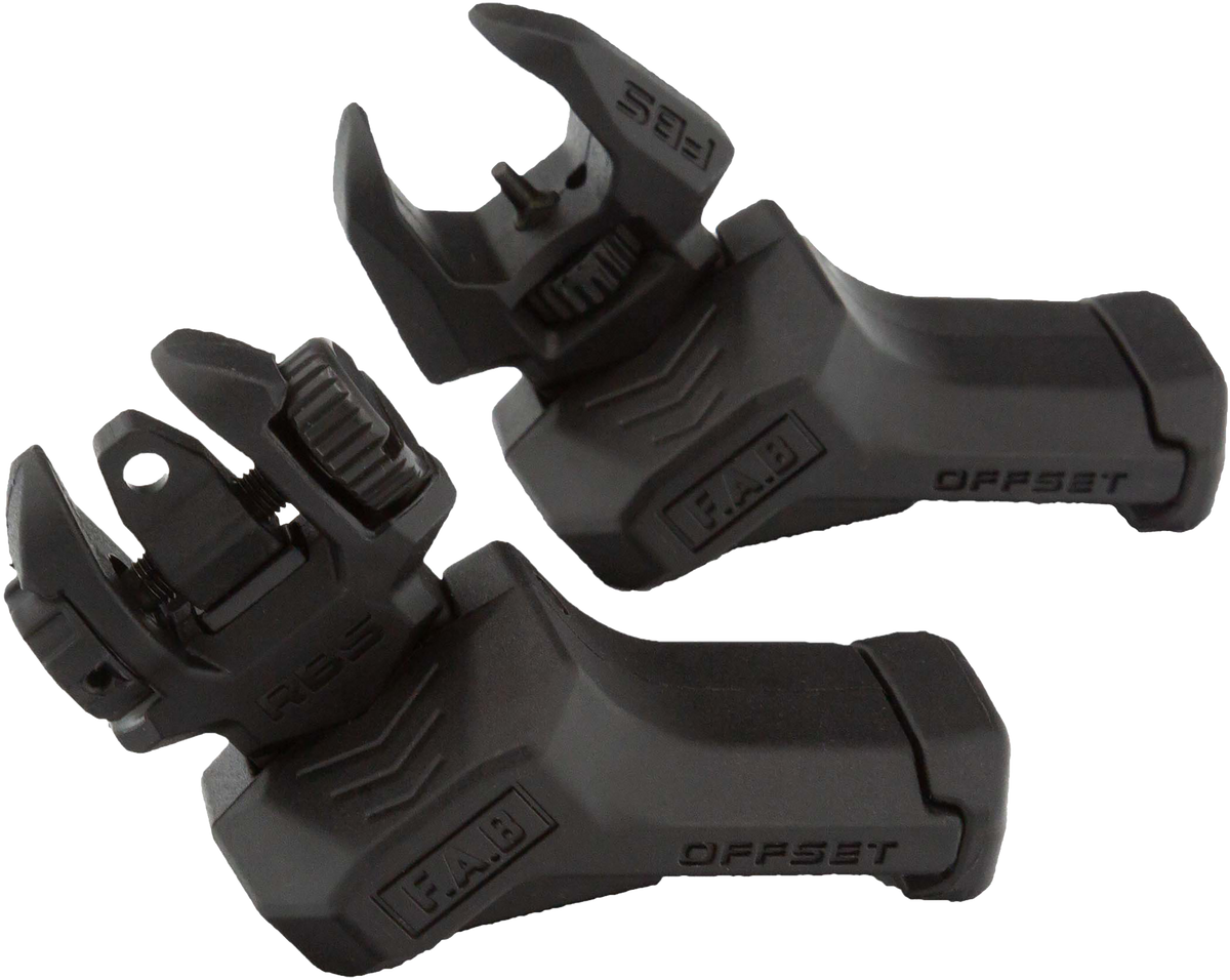 FAB Defense FXFRBSOSB Offset Flip-Up Iron Sights - Black — view 2