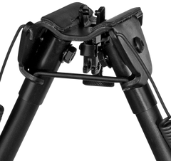 Harris 1A2-L2 Bipod Non-Swivel 9-13" Swivel Stud Rubber Feet - Self-Leveling Legs - Black Steel/Aluminum — view 2