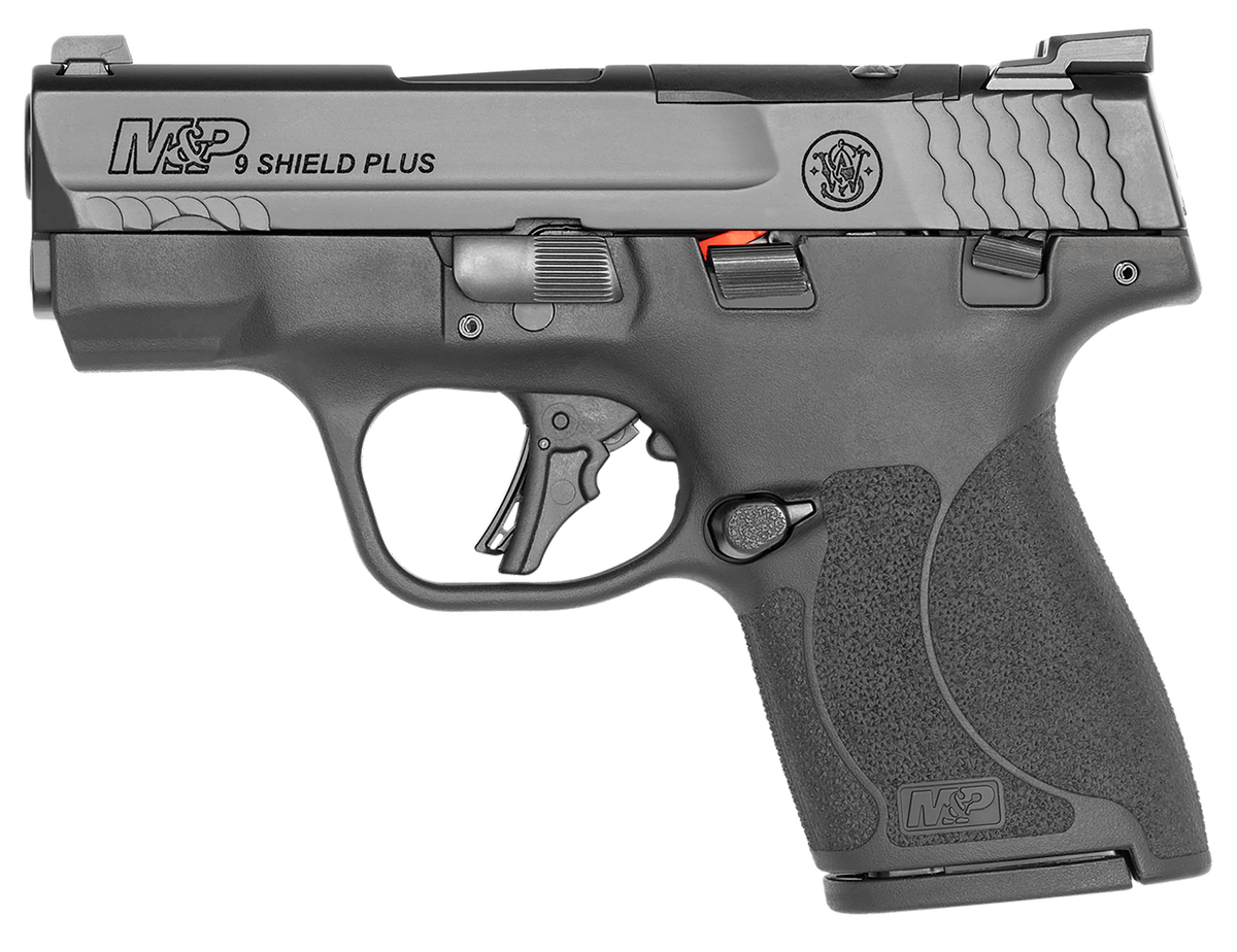 Smith & Wesson M&P Shield Plus 9mm Luger 3.10" 10+1 Micro-Compact Pistol - Optic Cut Slide, Tritium Night Sights, Manual Safety — view 2