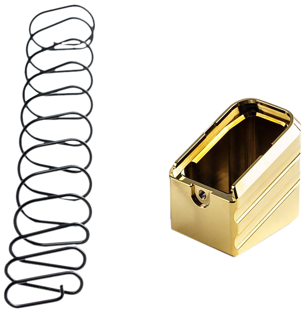 Cross Armory CRG+5MEG19GD +5 Magazine Extension Glock 19/23/32 Gen 1-5 5rd Gold Aluminum — view 2