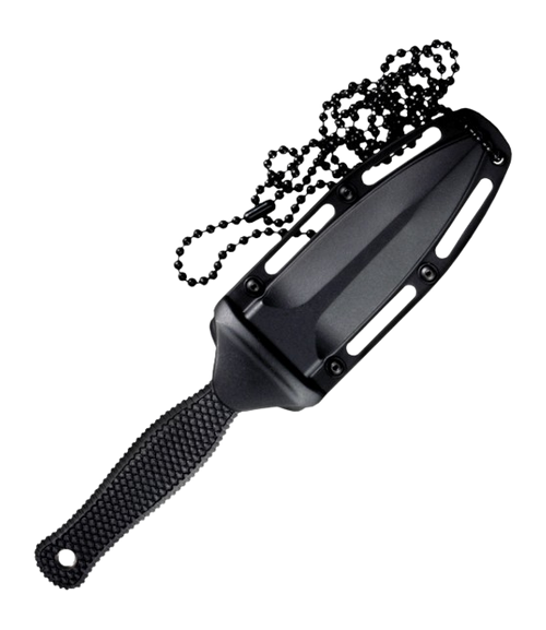Cold Steel Counter TAC II 3.375" Fixed Double Edge AUS-8A SS Black Kray-Ex Handle — view 2