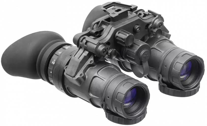 AGM Global Vision UNVG 1x 64-72 lp/mm Gen 2+ White Phosphor Night Vision Goggles - Black — view 2