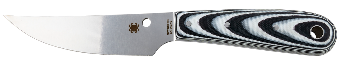 Spyderco Bow River 4.36" Fixed Drop Point 8Cr13MoV Plain Edge G10 Black/Gray — view 2