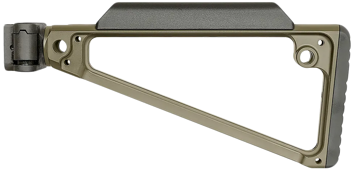 Midwest Industries Triangle Side Folding Stock OD Green 6061 Aluminum — view 2