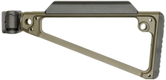 Midwest Industries Triangle Side Folding Stock OD Green 6061 Aluminum — view 2