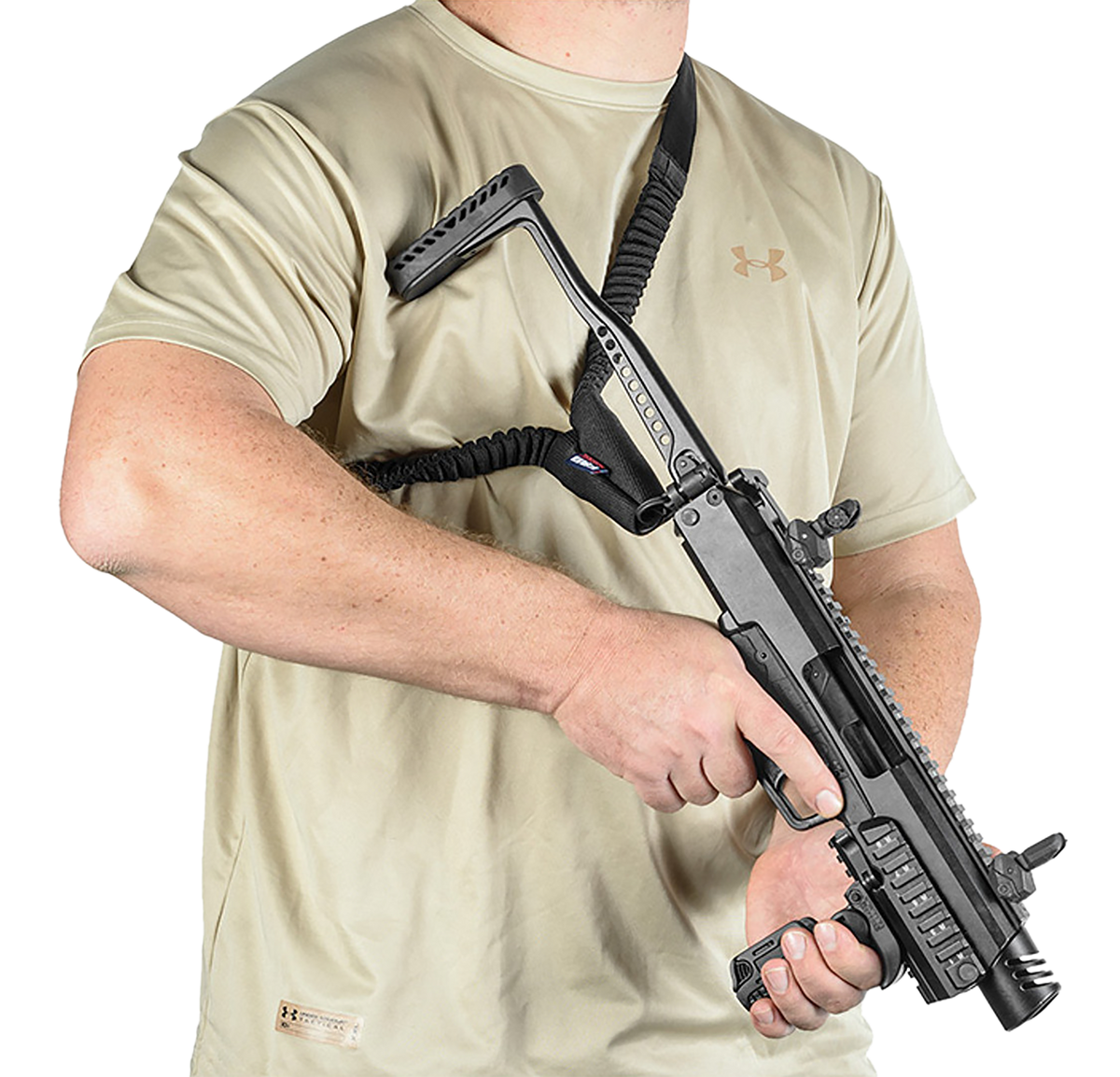 FAB Defense Bungee One Point Tactical Sling 23.60" Black Elastic — view 2