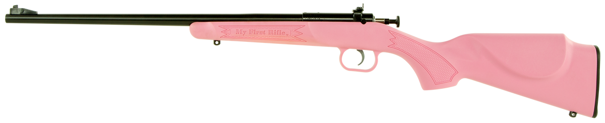 Crickett KSA2220BSC Youth Package 22 LR 16.12" 1-Rd Bolt Action Rifle - Pink Synthetic Stock — view 2