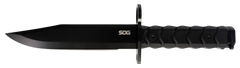S.O.G BAR15D 6" Bayonet Fixed Blade Drop Point AUS-8 Black PVD G10 Handle — view 2