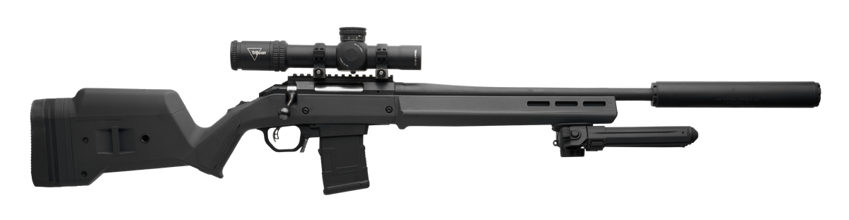 Magpul Industries Hunter American Stock Black Adjustable w/ Aluminum Chassis for Ruger American Short Action Right Hand - STANAG Mag Well — view 2