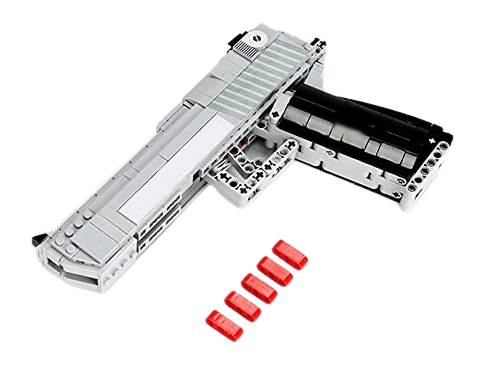Pachmayr CBG-BB-4 Caliber Gourmet Building Blocks Hand Gun Toy 528-Piece Set — view 2
