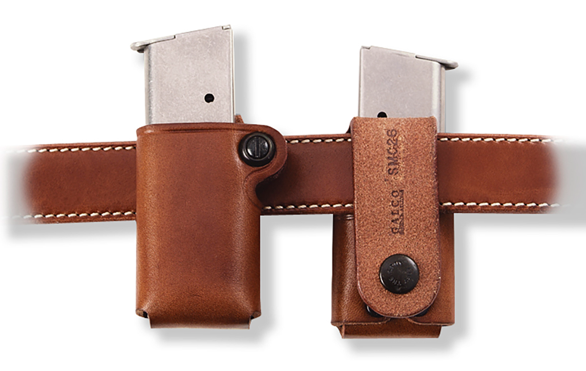 Galco SMC22 SMC Single Magazine Case Tan Leather Belt Loop 1.75" Walther P99 — view 2