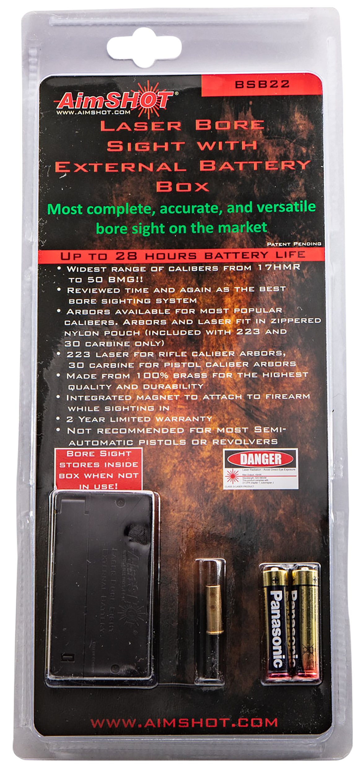 AimShot BSB22 Boresight w/ External Battery 22LR Laser — view 2