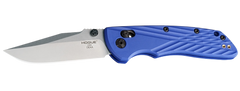 Hogue Deka 3.25" Clip Point Folding Knife - CPM MagnaCut Plain Edge / Blue Polymer — view 2