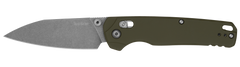 Kershaw Bel Air XL 3.4" Folding Reverse Tanto Plain CPM 3V Clear Cerakote - Olive Aluminum Handle — view 2