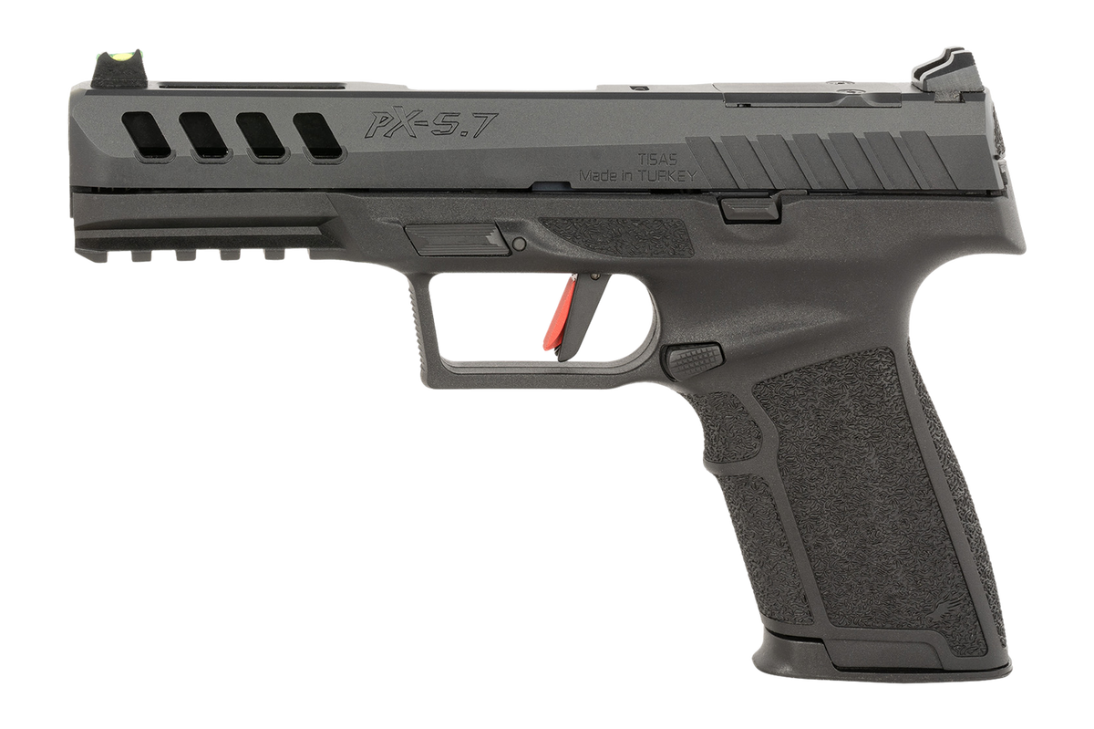 Tisas Arms PX-5.7 5.7x28mm 4.70" 20+1 SAO Semi-Auto Pistol - Black Polymer, Optic Ready — view 2