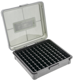 Frankford Arsenal Hinge-Top Ammo Box 9mm/380 ACP/25 ACP 100rd Polymer Black — view 2
