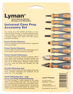 Lyman Universal Case Prep Accessory Tool Set Multi-Caliber 8-Piece — view 2