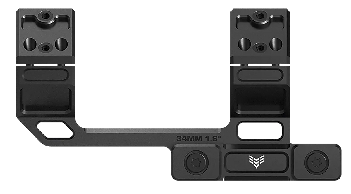 Swampfox Optics Hostile Engagement 30mm 45-Degree Offset Reflex Sight Mount - Matte Black 7075 Aluminum — view 2