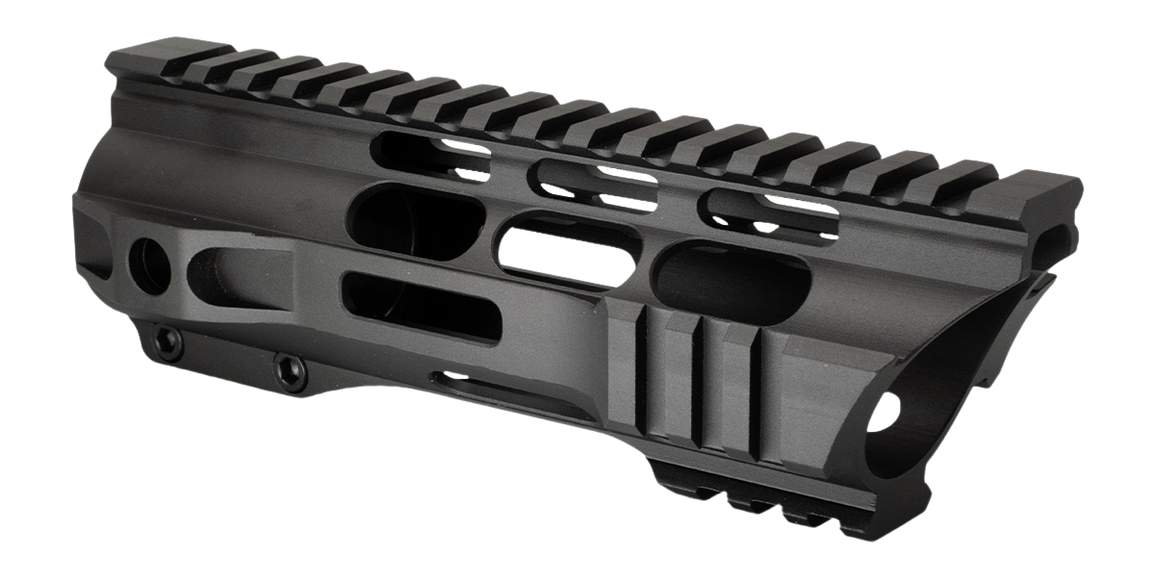 JE Machine Tech AR-15 7" Ultralightweight M-LOK Free Float Handguard - Narrow - Black — view 2