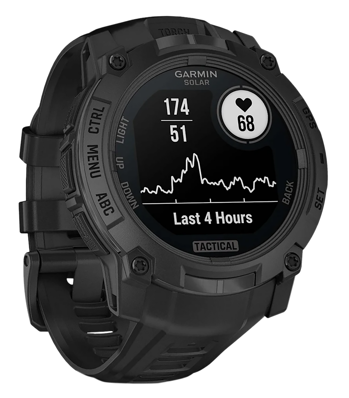 Garmin Instinct 3 Solar Tactical Edition 50mm GPS Smartwatch - Black — view 2