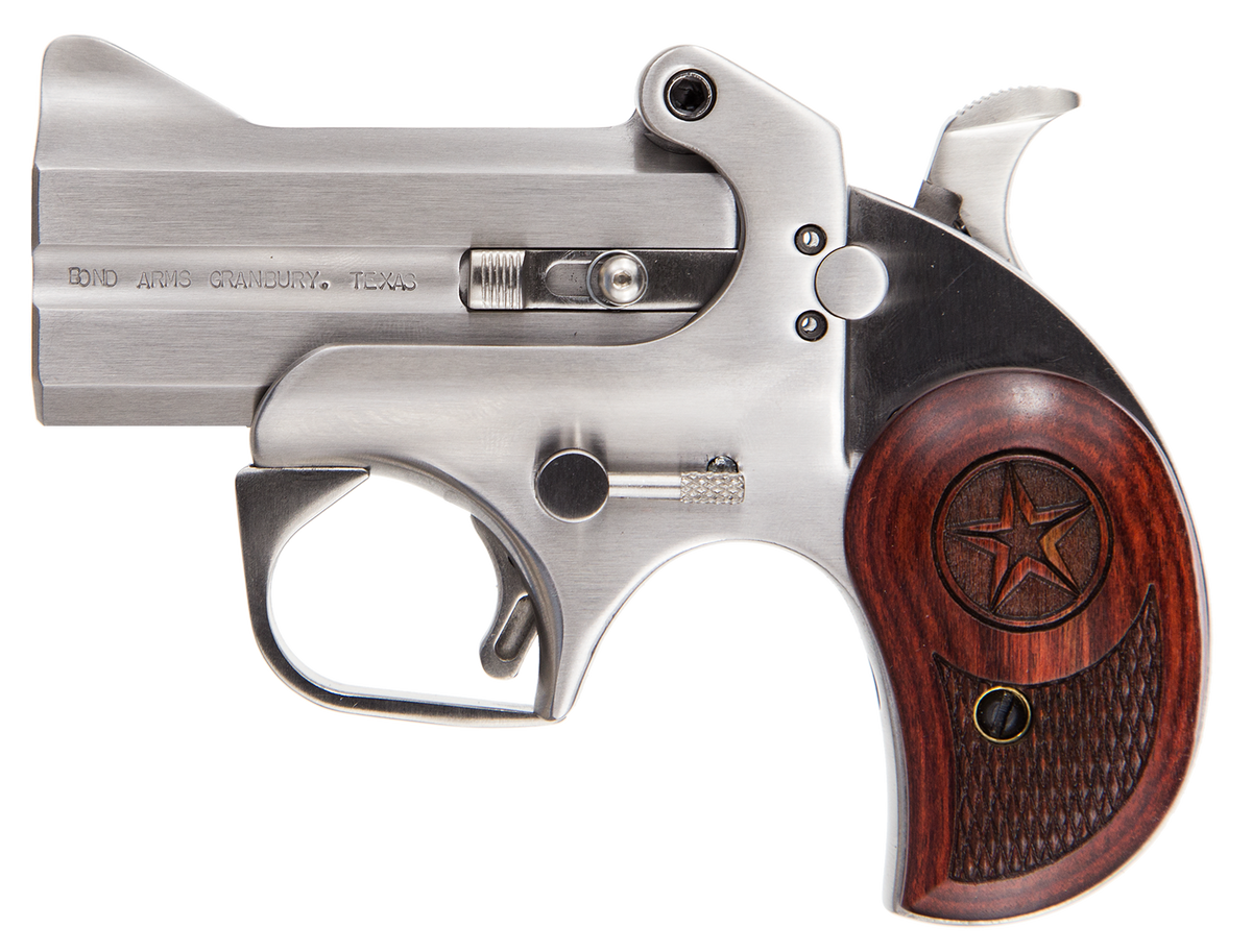 Bond Arms Texas Defender 357 Mag/38 Special 3" 2rd Break-Action Pistol - Stainless Rosewood — view 2