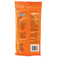 Dead Down Wind 1113 Dryer Sheets Odor Eliminator Odorless 15-Pack — view 2