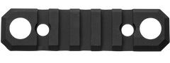 GrovTec GTSW231 3.1 Inch 5 Slot KeyMod Picatinny Rail w/ Push Button Bases - Black Anodized — view 2