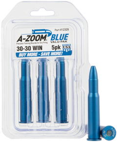 A-Zoom 12329 Rifle Blue Snap Caps 30-30 Win 5-Pack Dummy Rounds — view 2
