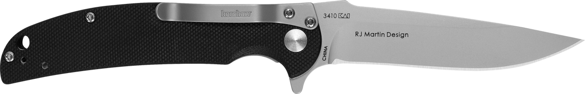 Kershaw Chill 3.10" Folding Drop Point Plain 8Cr13MoV Bead Blasted Black G10 — view 2