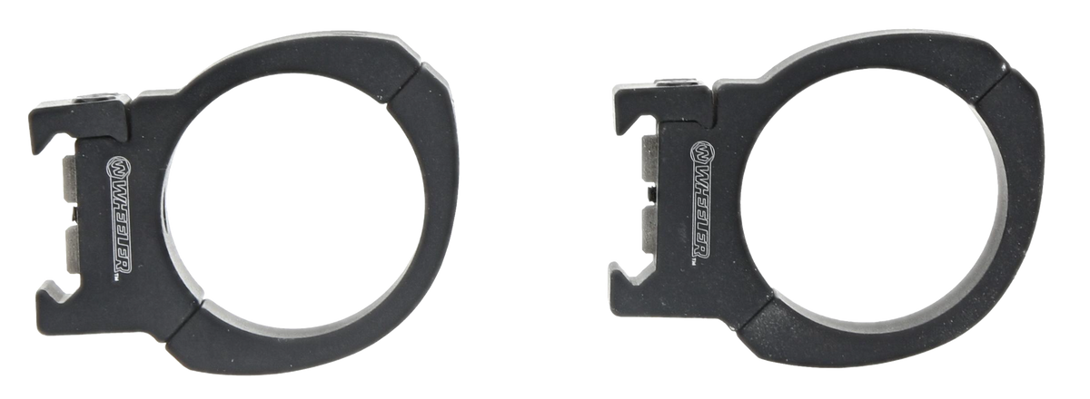 Wheeler Sporter 1" Low Bi-Weaver Scope Rings - Black — view 2