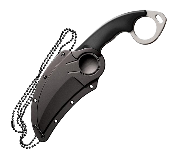 Cold Steel Double Agent I 3" Fixed Plain Karambit AUS-8A Grivory Handle — view 2