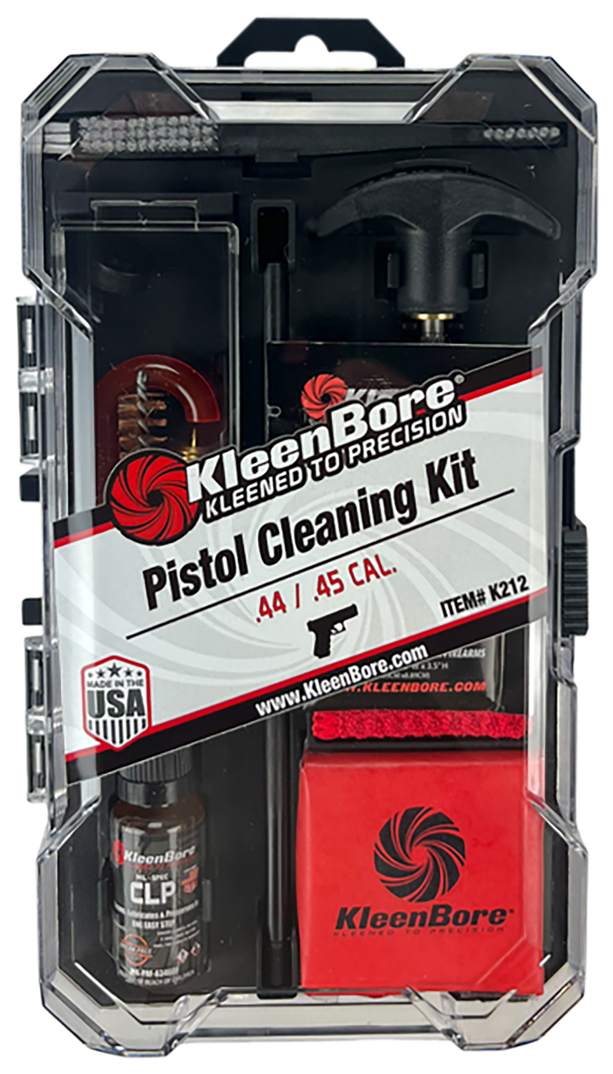Kleen-Bore K212 Classic Cleaning Kit .44/.45 Cal Handgun — view 2
