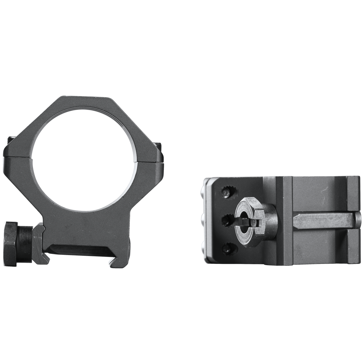 Weaver Mounts Six-Hole Picatinny Scope Rings 30mm Medium Matte Black Aluminum — view 2