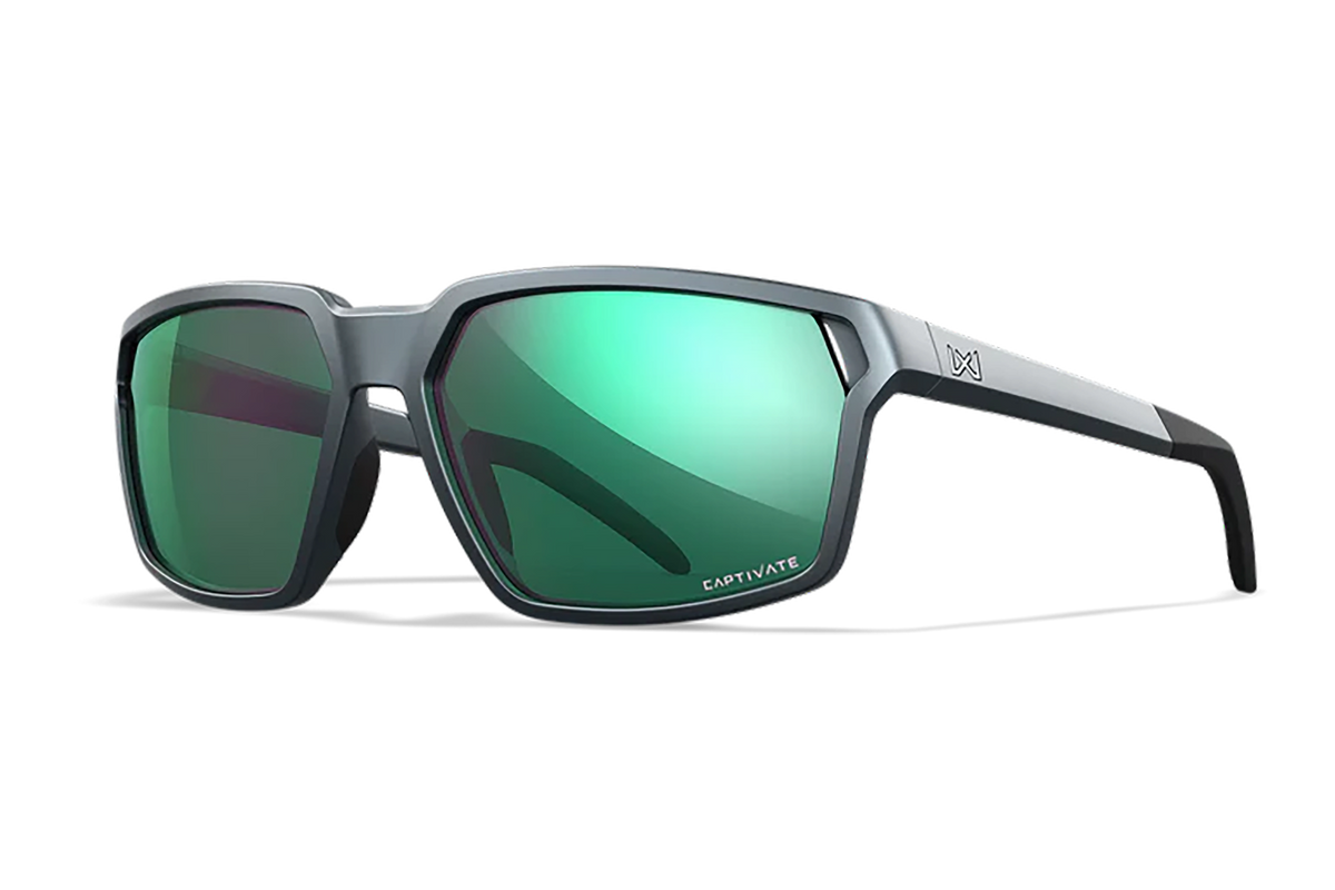 Wiley X Sierra M/L Green Mirror Polarized Polycarbonate Matte Graphite Frame — view 2