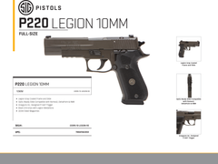 Sig Sauer P220 Legion Full Size 10mm Auto 5" 8+1 DA/SA Semi-Auto Pistol — view 2