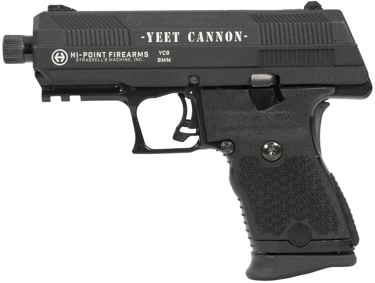 Hi-Point YC9 9mm Luger 4.12" 10+1 Semi-Auto Pistol - "Yeet Cannon" Engraved Slide — view 2