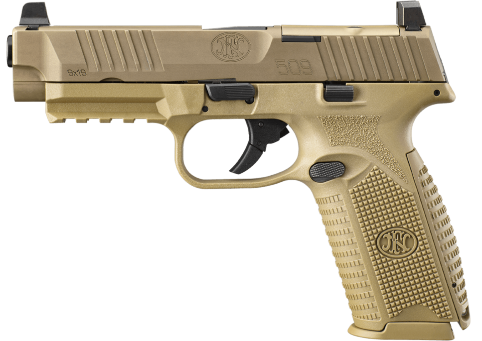 FN 509 MRD 9mm Luger 4.5" 10+1 Semi-Auto Pistol - Flat Dark Earth — view 2