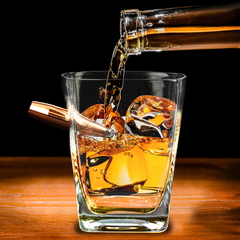 Caliber Gourmet Last Man Standing Bullet Whiskey Glass - Clear — view 2