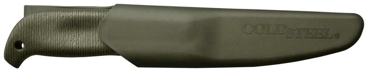 Cold Steel Finn Hawk 4" Fixed Plain Edge 4116 SS OD Green TPR Handle — view 2