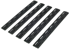 BCM KMR-RP-BLK-5 KeyMod Rail Panel Kit 5.55" Black Polymer 5 Pack — view 2