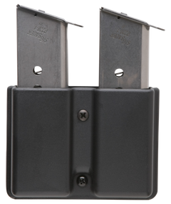 Uncle Mikes 51371 Kydex Double Mag Case Black Belt Clip Fits 1.75" Belts, Single Stack — view 2