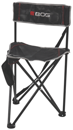 Bog-Pod Triple Play Ground Blind Chair - 3 Legs, Steel Frame, Black — view 2