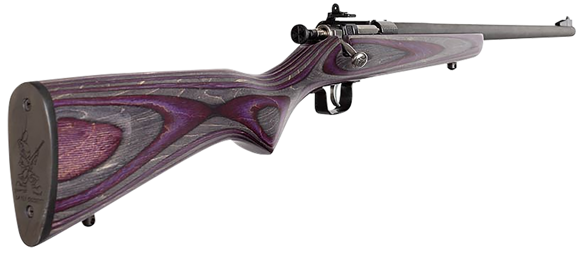 Crickett KSA2227 Youth 22 LR 16.12" 1-Rd Bolt Action Rifle - Purple Laminate Stock — view 2