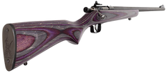 Crickett KSA2227 Youth 22 LR 16.12" 1-Rd Bolt Action Rifle - Purple Laminate Stock — view 2