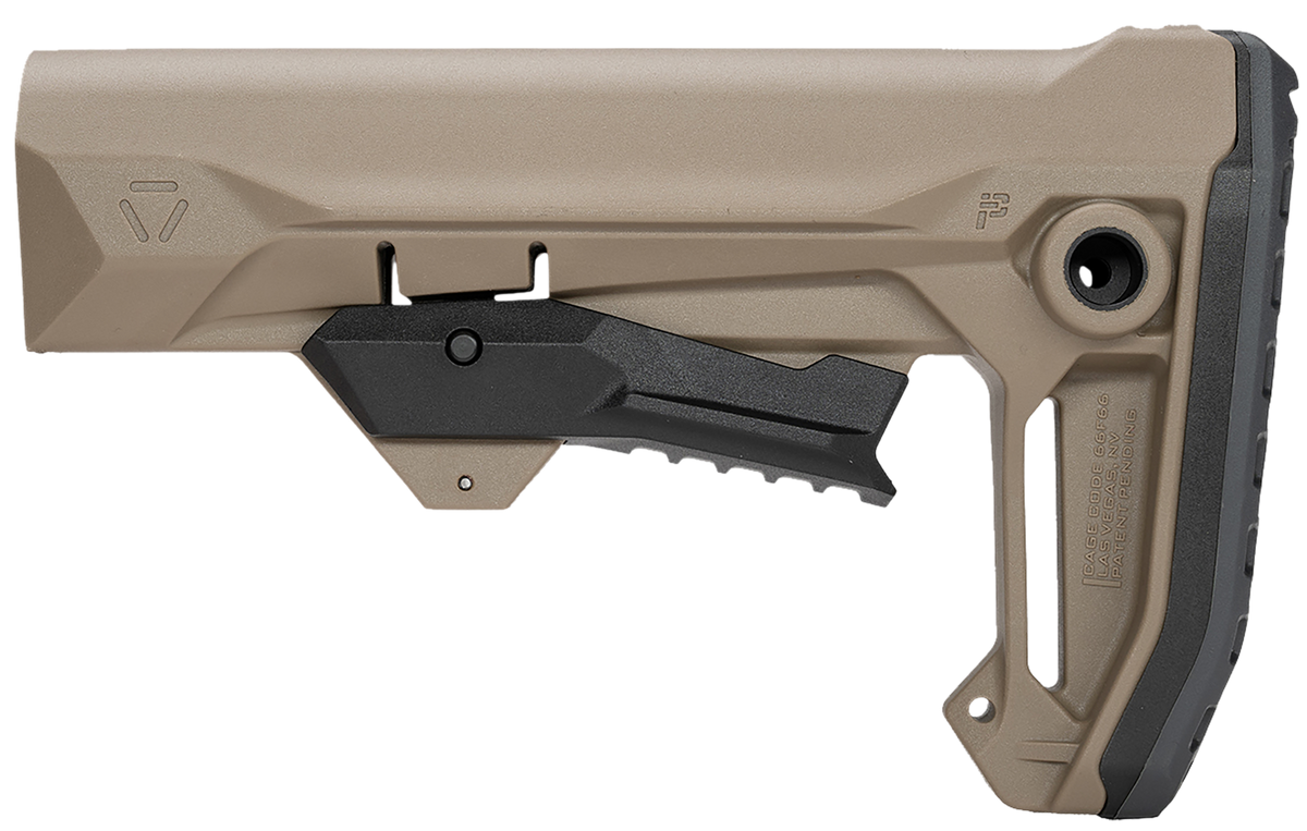 Strike Industries MOD2 Rifle Stock FDE Polymer - Mil-Spec AR-15/AR-10 — view 2