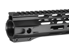 JE Machine Tech 15" M-LOK Free Float AR-15 Handguard - NAR - Black — view 2