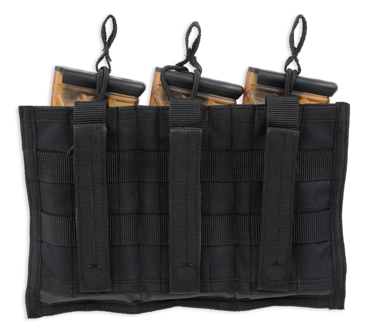 Bulldog BDT62 Tri-Double MOLLE Mag Pouch Black - Belt Loop — view 2