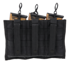 Bulldog BDT62 Tri-Double MOLLE Mag Pouch Black - Belt Loop — view 2