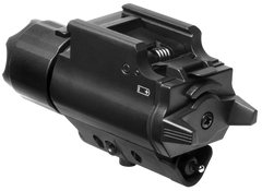 NcSTAR AQPFLSG Flashlight & Green Laser Combo 200 Lumens CREE LED 3.4" Black Anodized — view 2